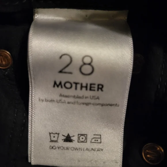 Mother Looker‎ Zip Fray Skinny Jeans Size 28 - Picture 6 of 7